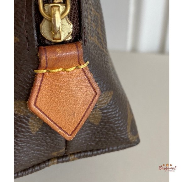 Authentic Louis Vuitton Brown Monogram Coated Canvas Cosmetic Pouch M47515 - Picture 8 of 13